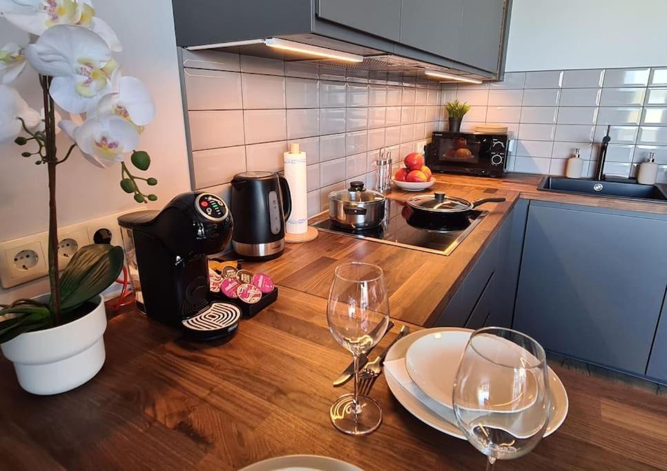 Stylish Apartment With Parking & Spacious Balcony Riga Exterior foto